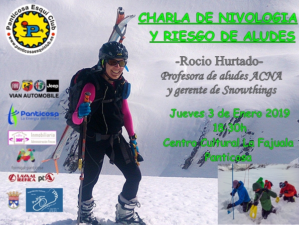 Cartel charla Nivologia PEC 2019