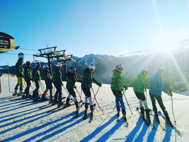 esqui estudio 1º día 7 enero 2018